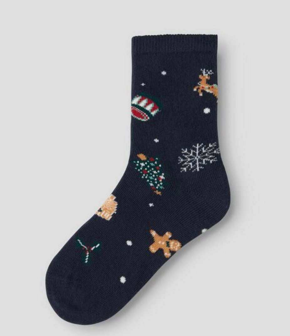 NMNVISMAS Socks - Navy Blazer